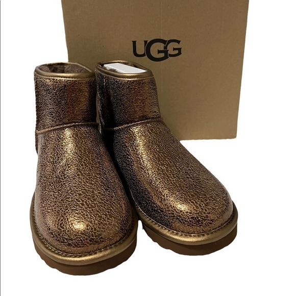 sold!NIB! UGG CLASSIC MINI METALLIC SPARKLE Size:7W - Picture 2 of 5
